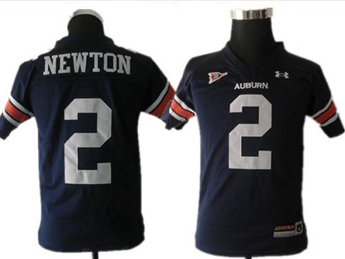 Tigers #2 Newton Blue Stitched Youth NCAA Jersey - Click Image to Close